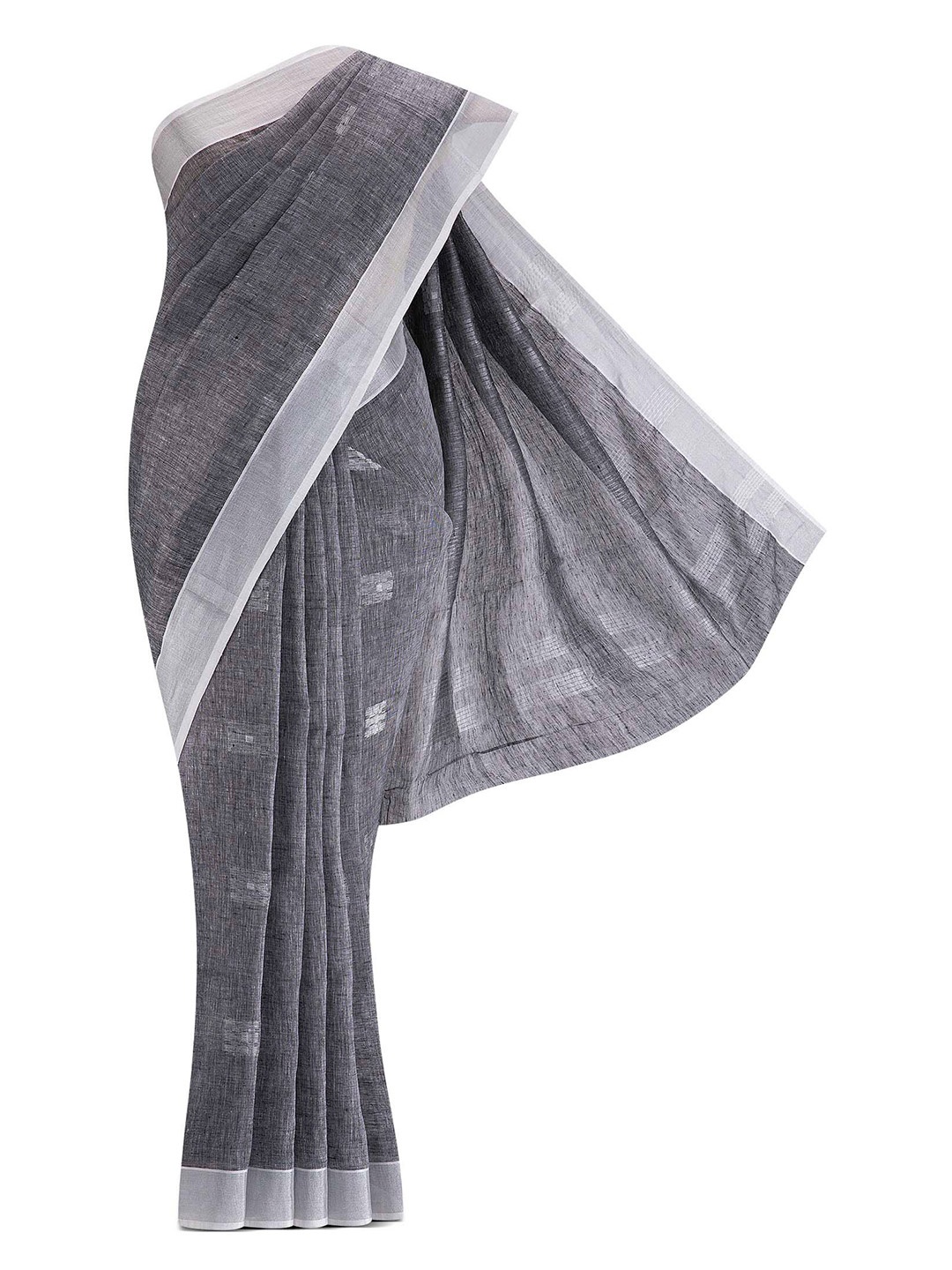 

Nalli Next Grey Woven Design Pure Cotton Saree