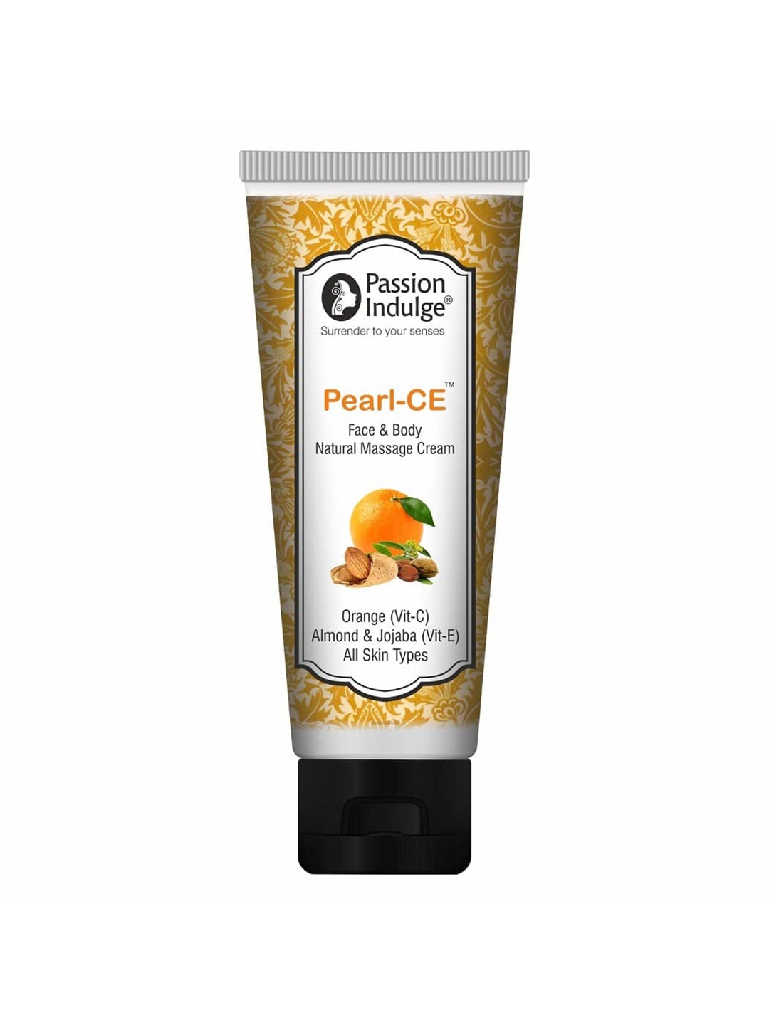 

Passion Indulge Natural & Vegan Pearl-CE Face & Body Massage Cream - 100 g, White