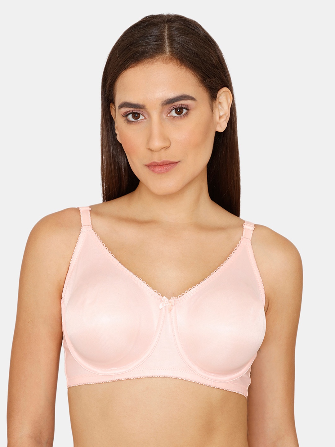 

Zivame Women Pink Non-Padded Underwired Bra