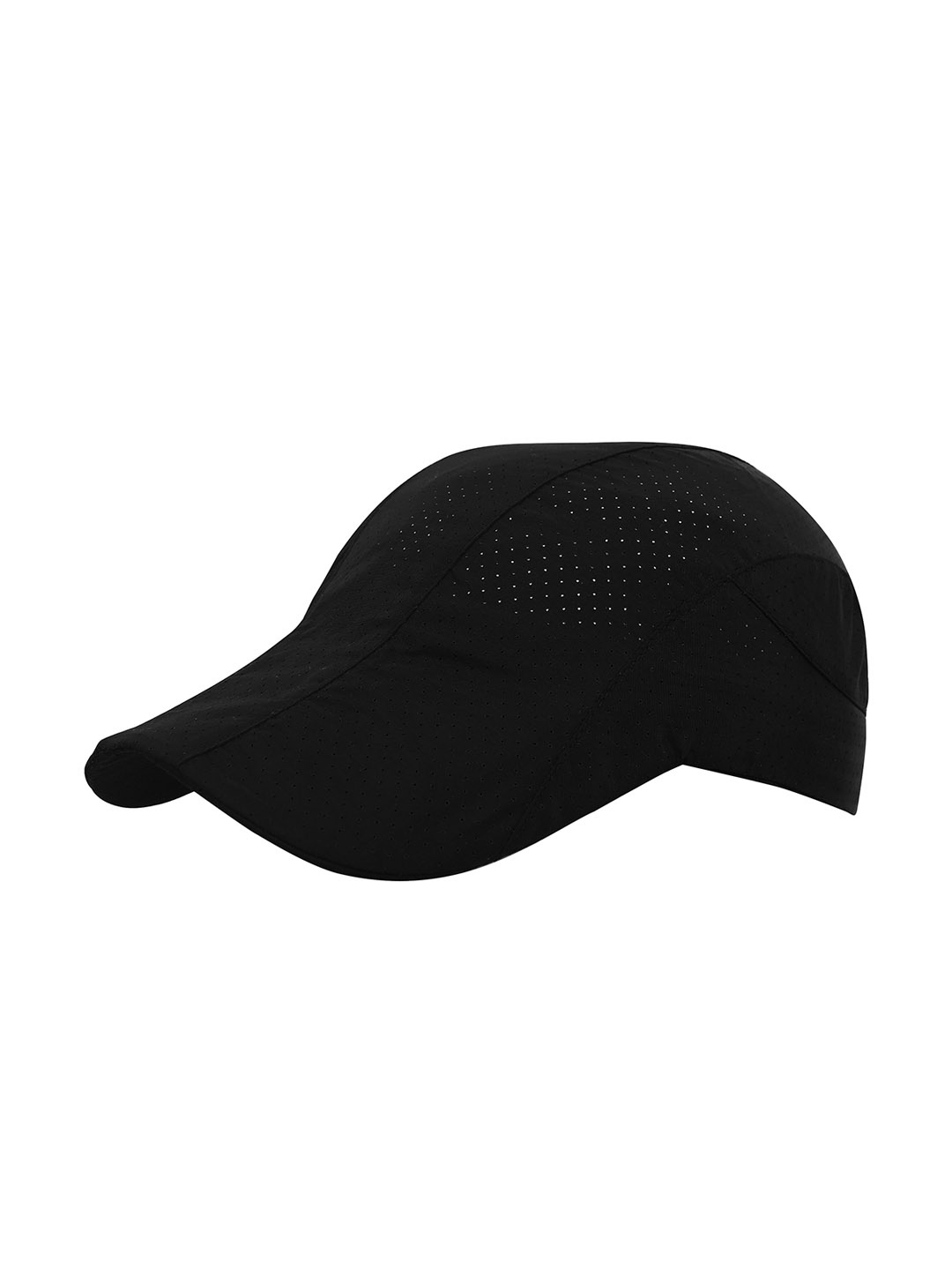 

FabSeasons Unisex Black Self design Baseball Cap