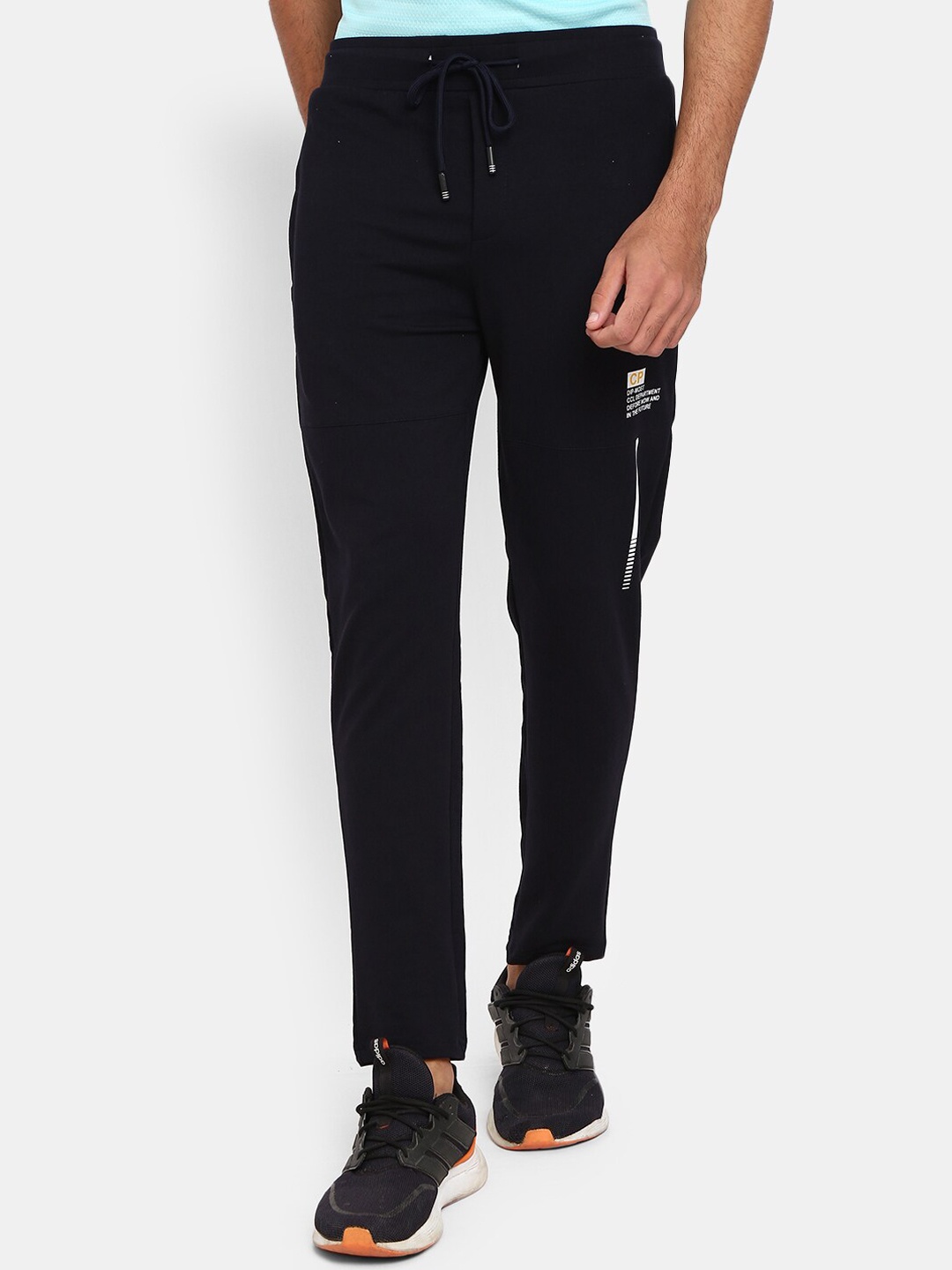 

V-Mart Men Navy Blue Cotton Regular-fit Track Pants