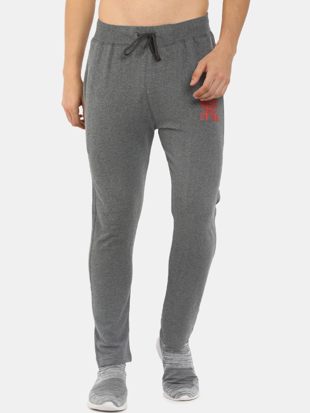 

V-Mart Men Grey Solid Cotton Track Pants