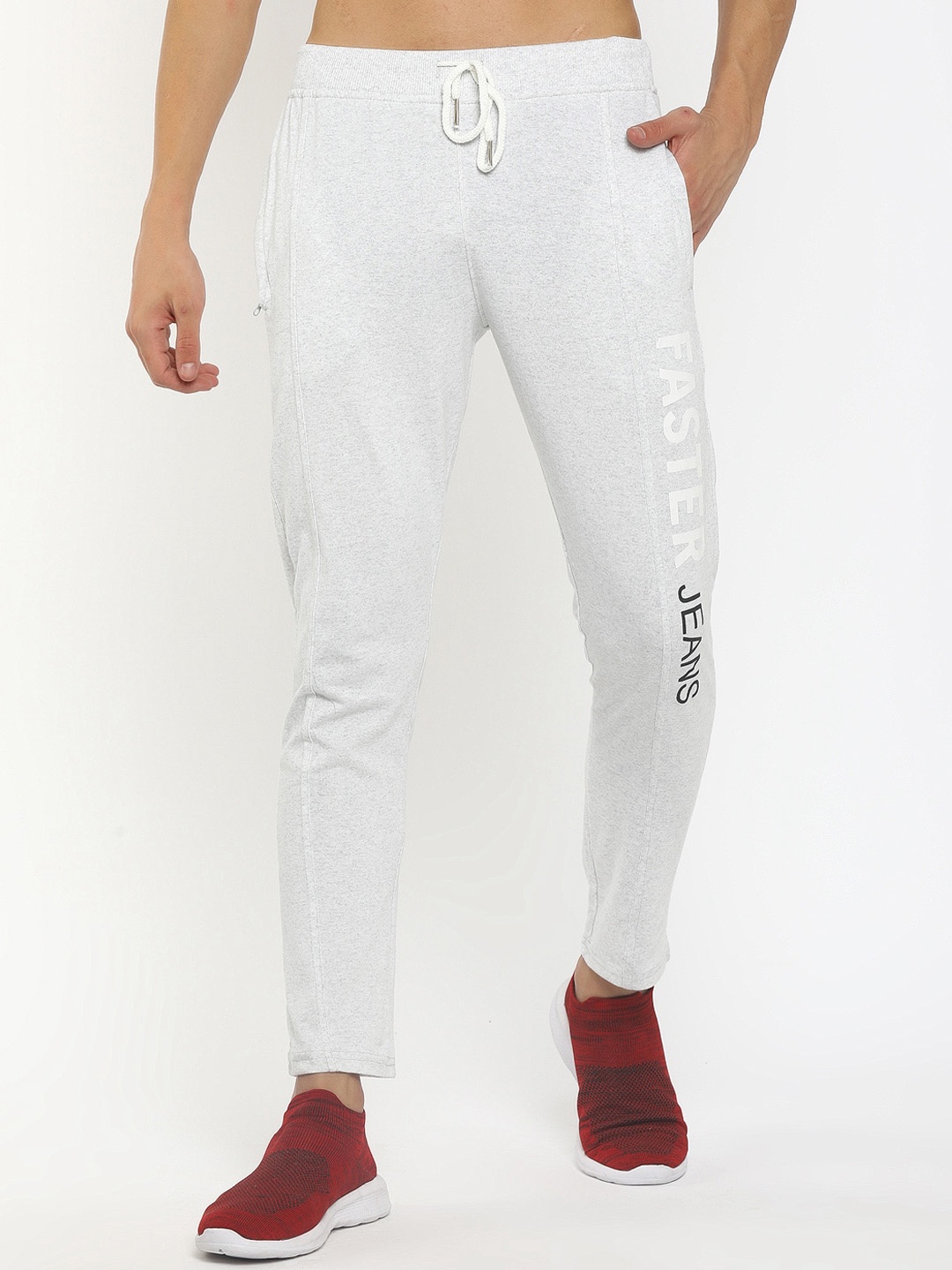 

V-Mart Men Grey Solid Track Pants