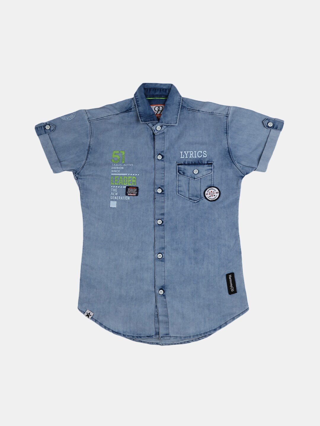 

V-Mart Boys Blue Classic Casual Shirt