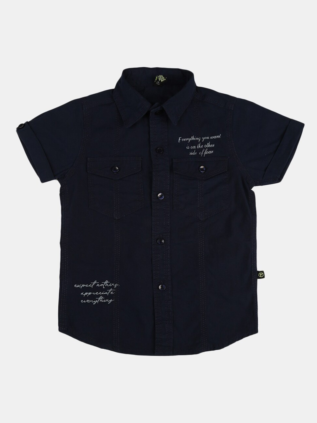 

V-Mart Boys Navy Blue Casual Shirt