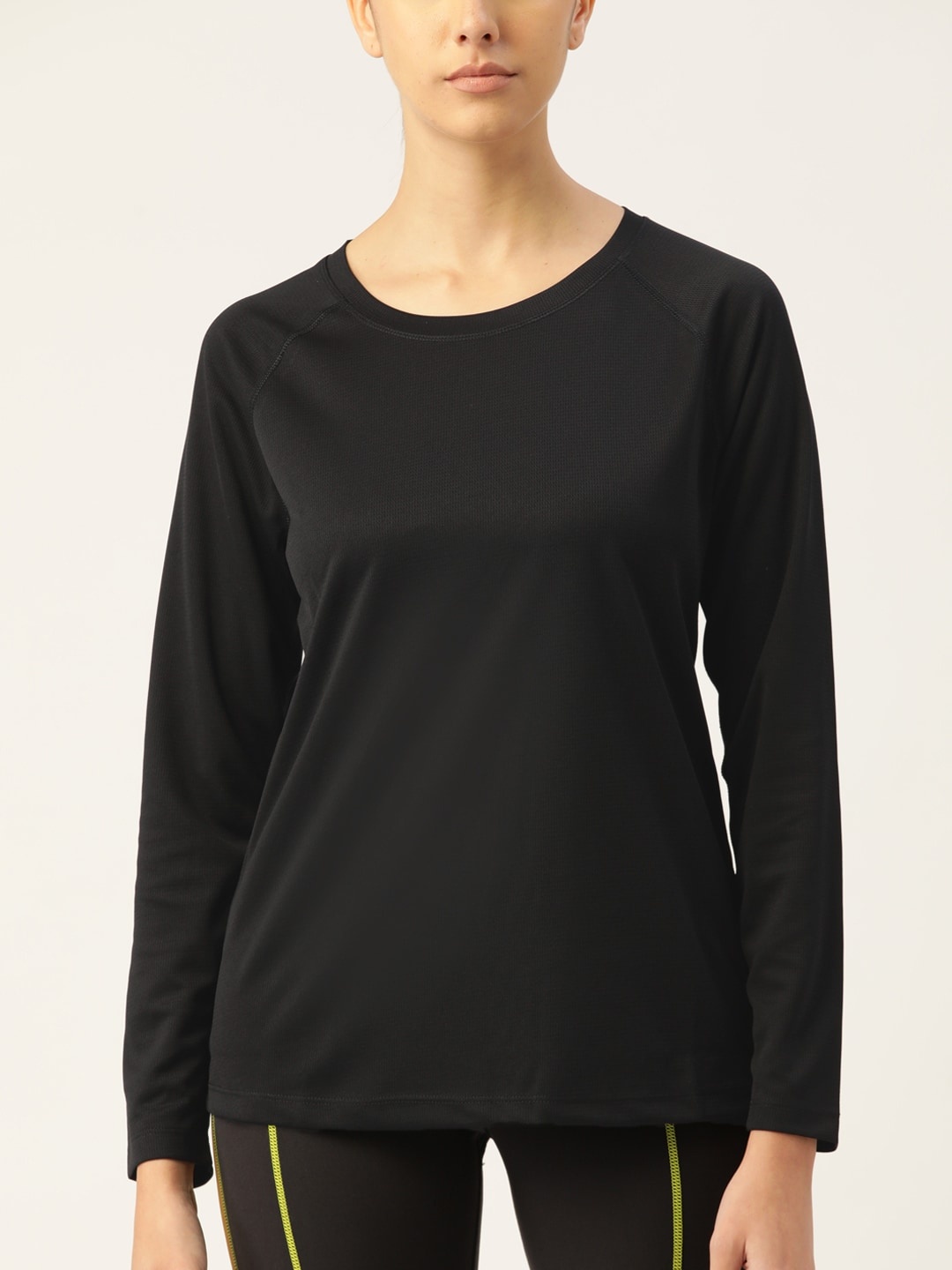 

Macy's Ideology Women Black Solid T-shirt