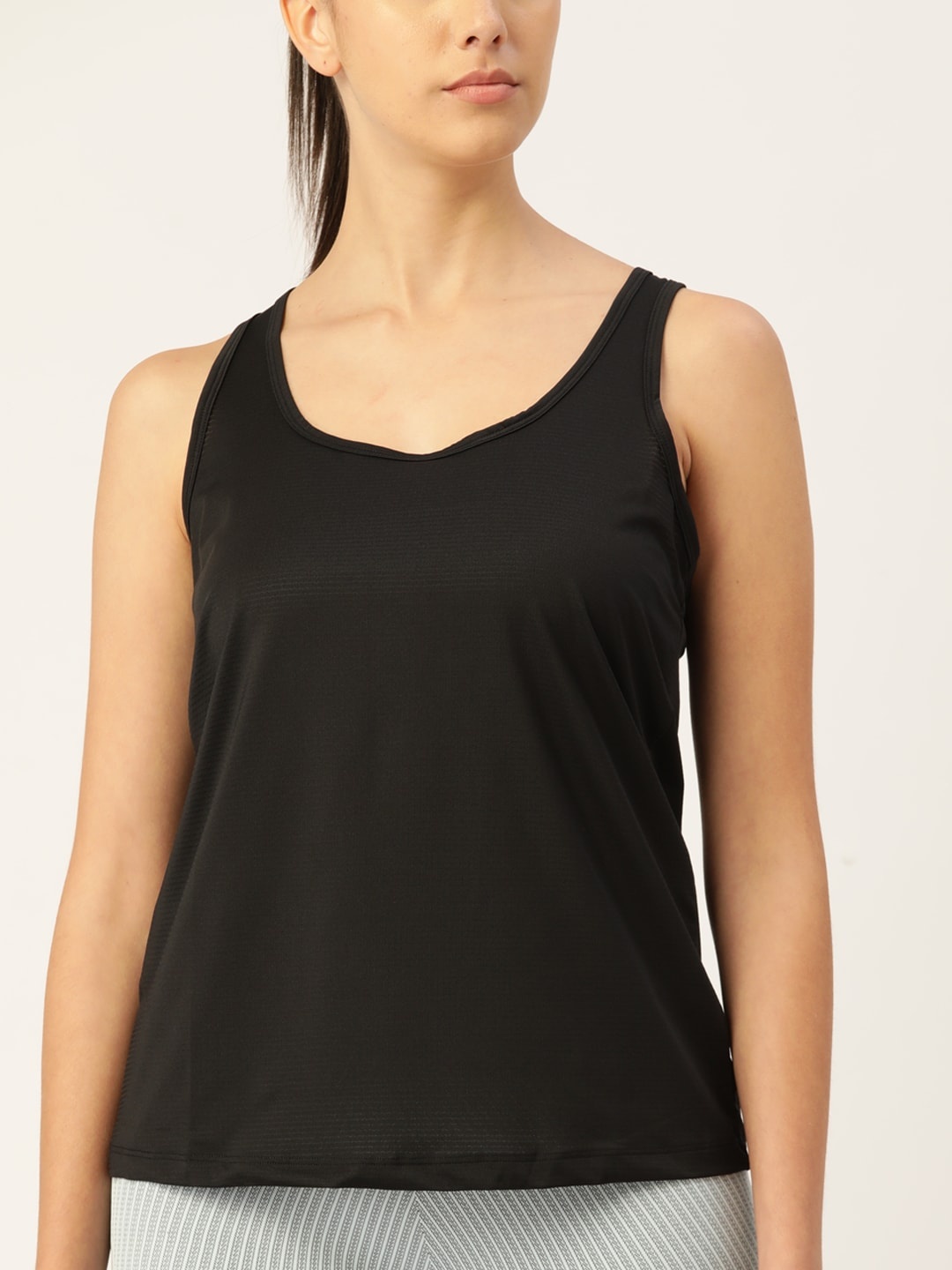 

Macy's Ideology Black Tank Sleeveless Knitted Top