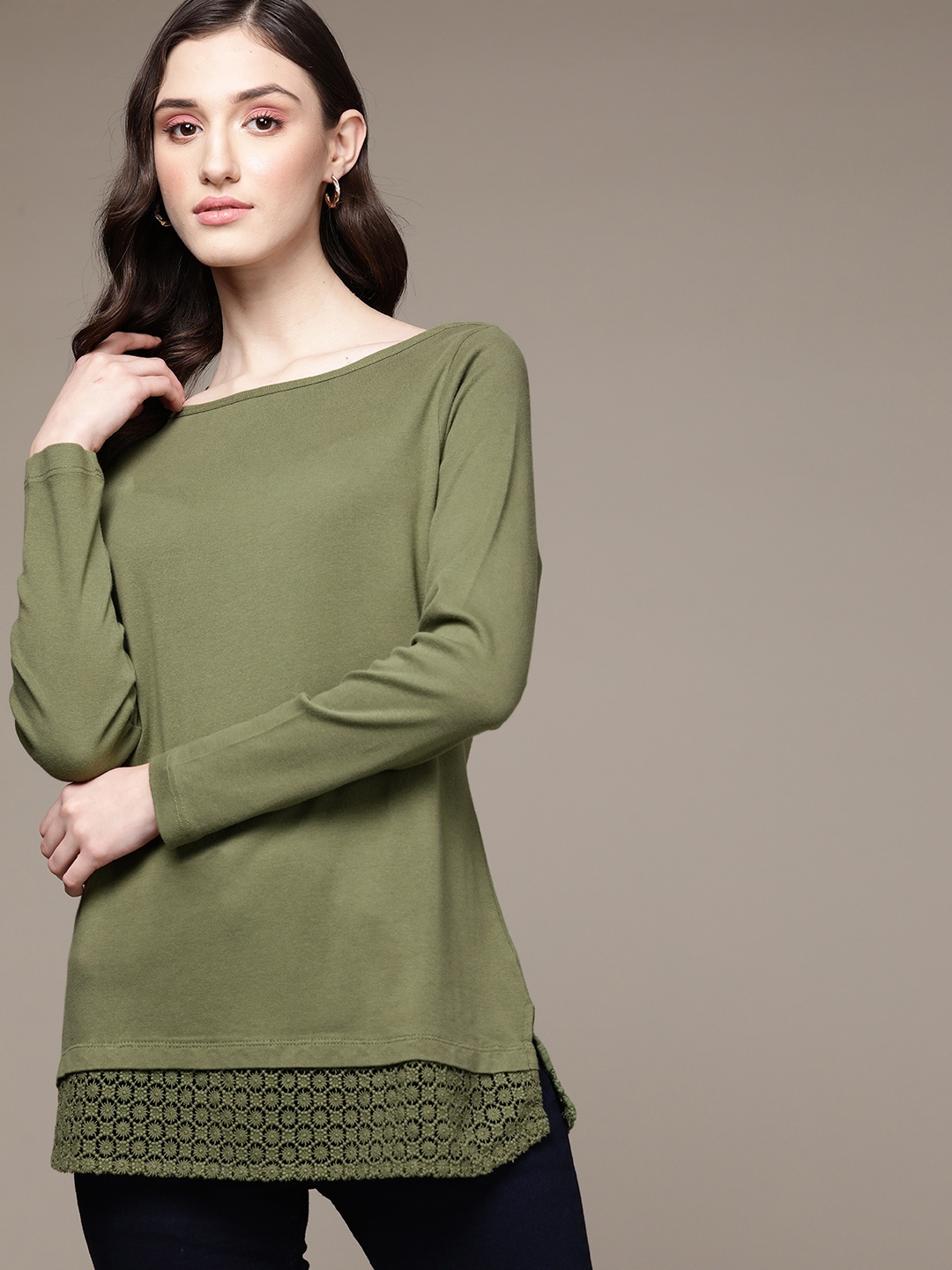 

Macy's Karen Scott Green Knitted Regular Top