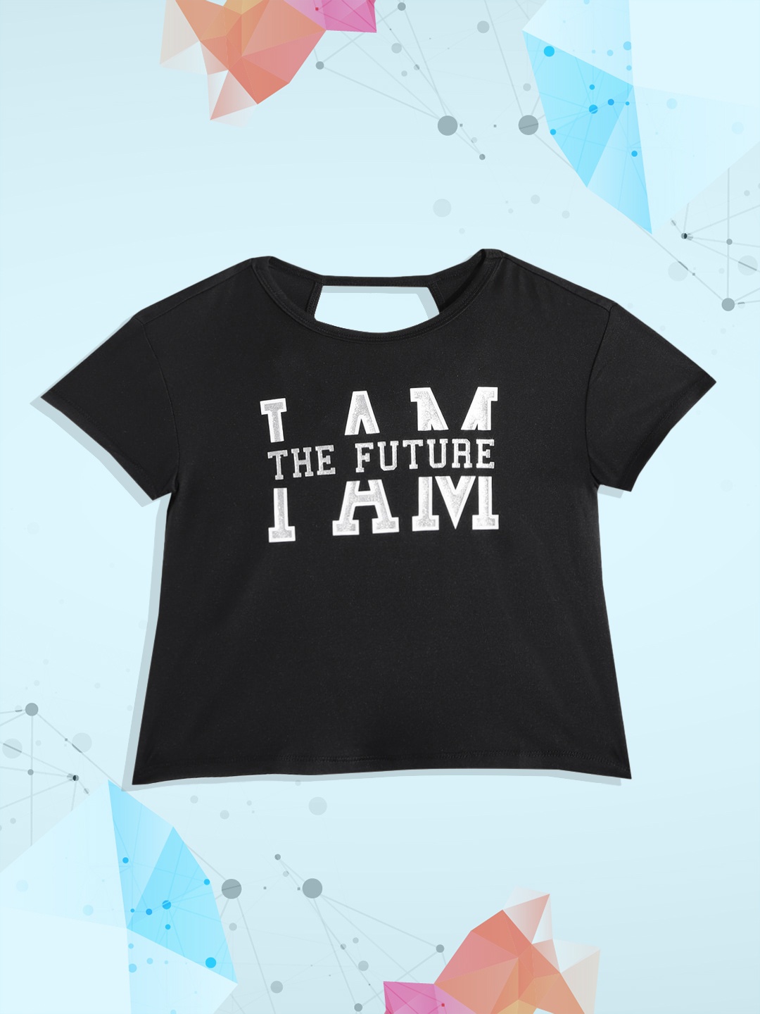 

Macy's Ideology Girls Black & White Typography Print Styled Back Top