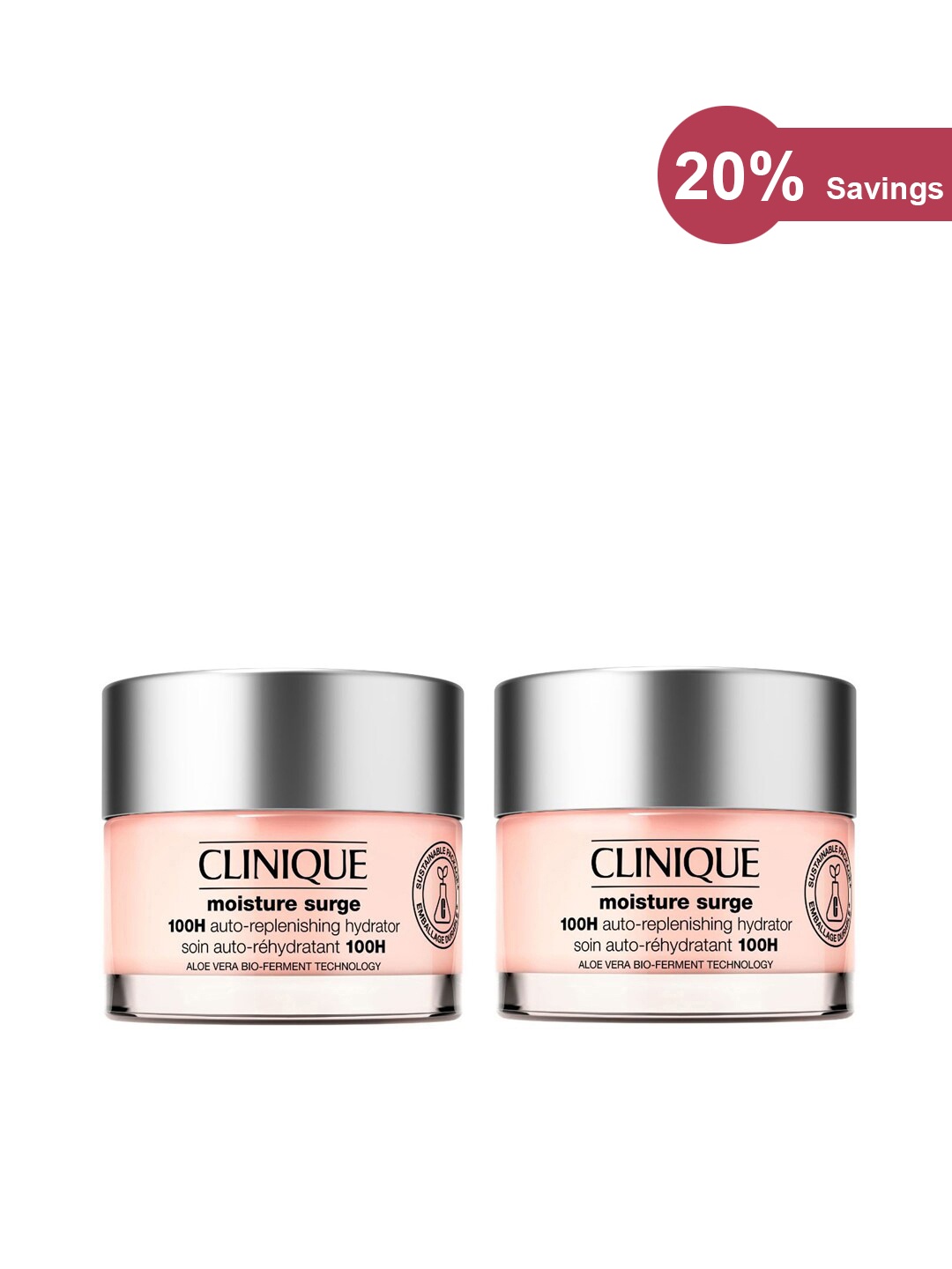 

Clinique Moisture Surge 100H Auto-Replenishing Hydrator Lotion - 30 ml each, Peach