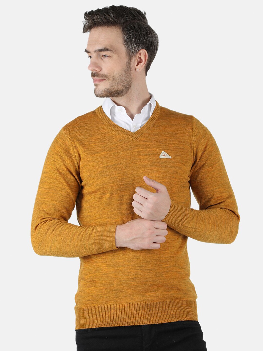 

Monte Carlo Men Yellow Wool Pullover