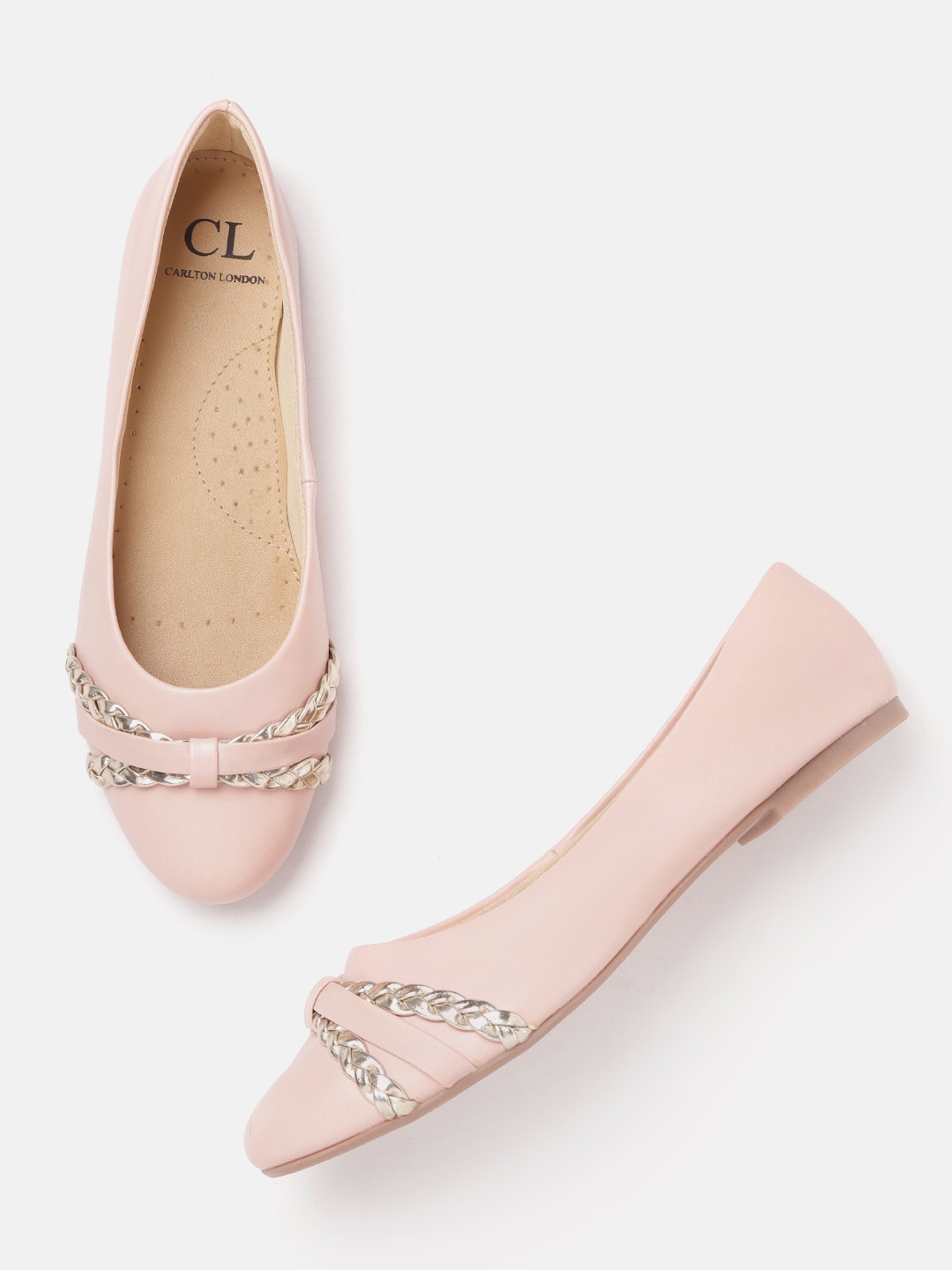 

Carlton London Women Pink Solid Ballerinas