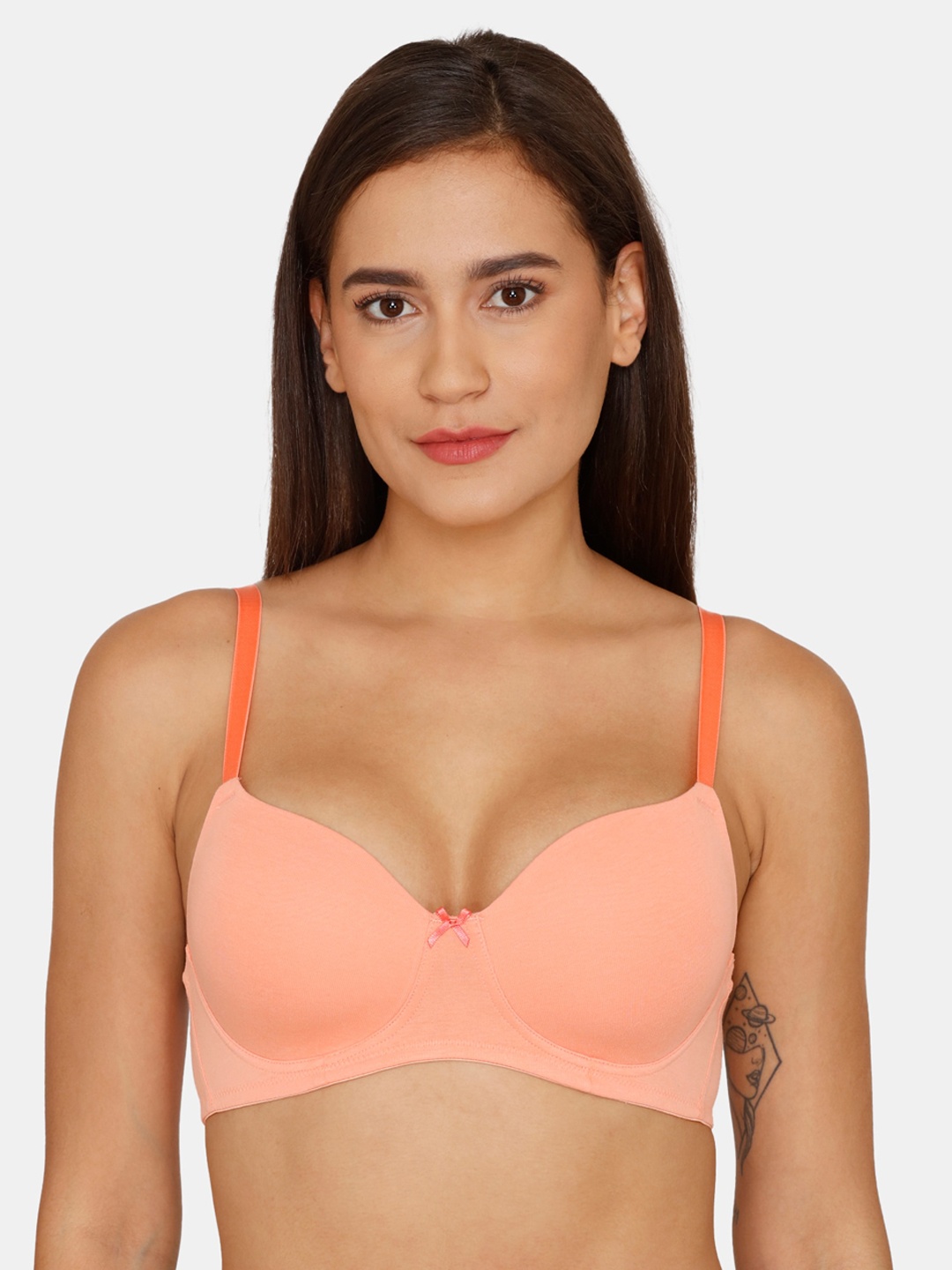 

Zivame Pink Bra Lightly Padded