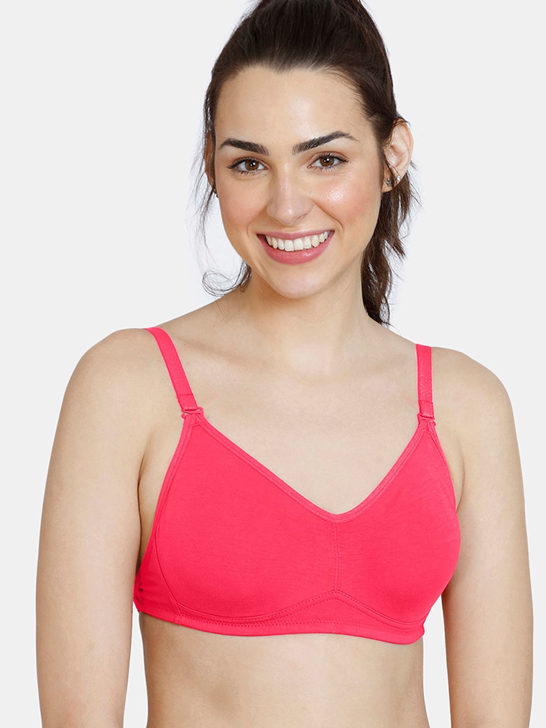 

Zivame Pink Solid Bra