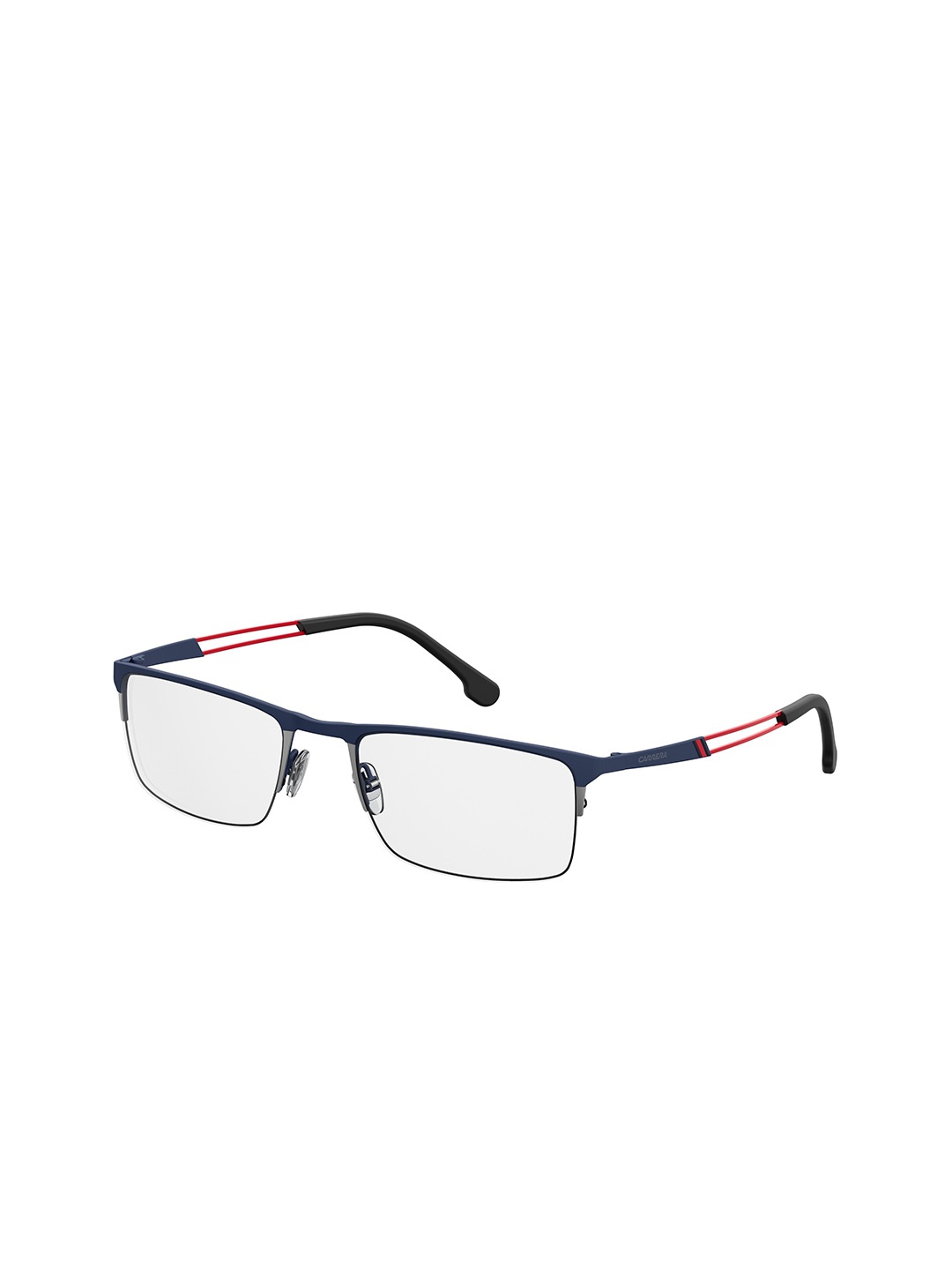 

Carrera Men Transparent & Blue Rimless Rectangle Frames