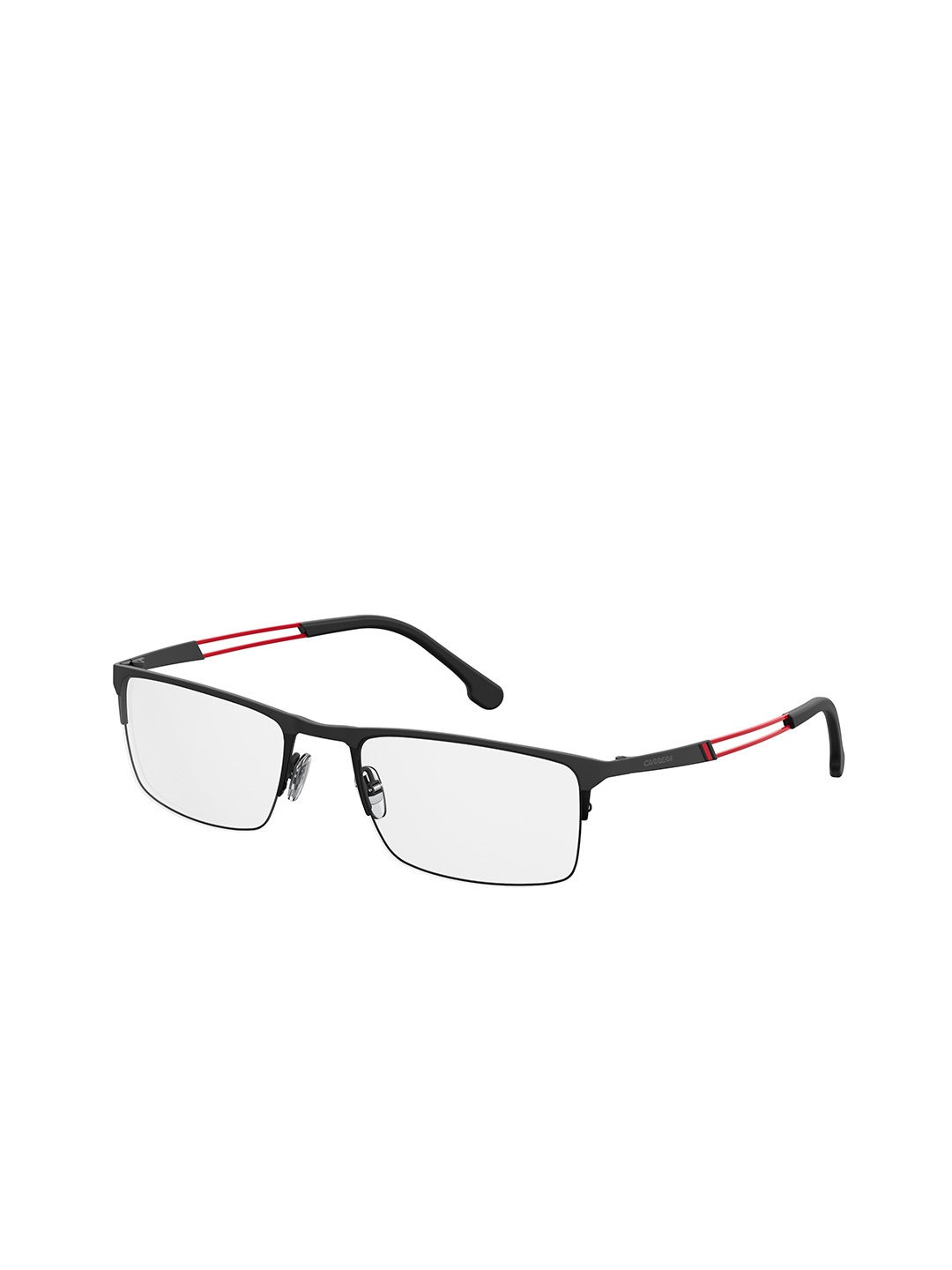 

Carrera Men Black & Transparent Rimless Rectangle Frames