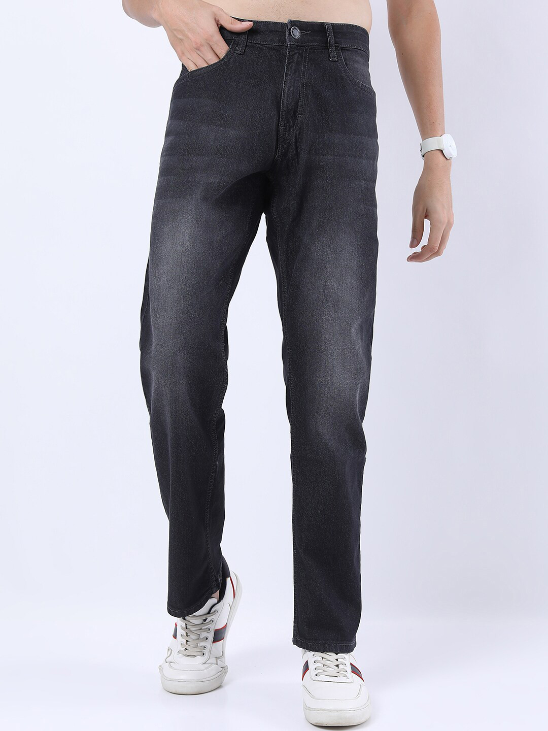 

HIGHLANDER Men Grey Straight Fit Stretchable Jeans