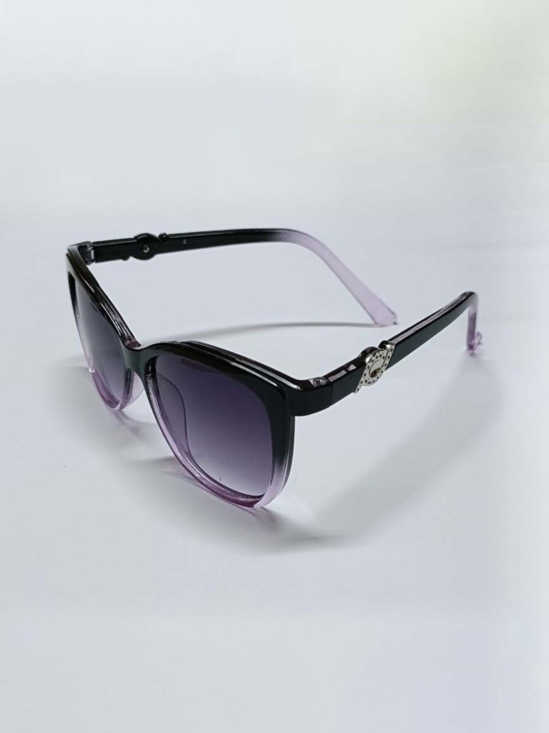 

Butterthief Unisex Kids Black Lens & Black Round Sunglasses with UV Protected Lens
