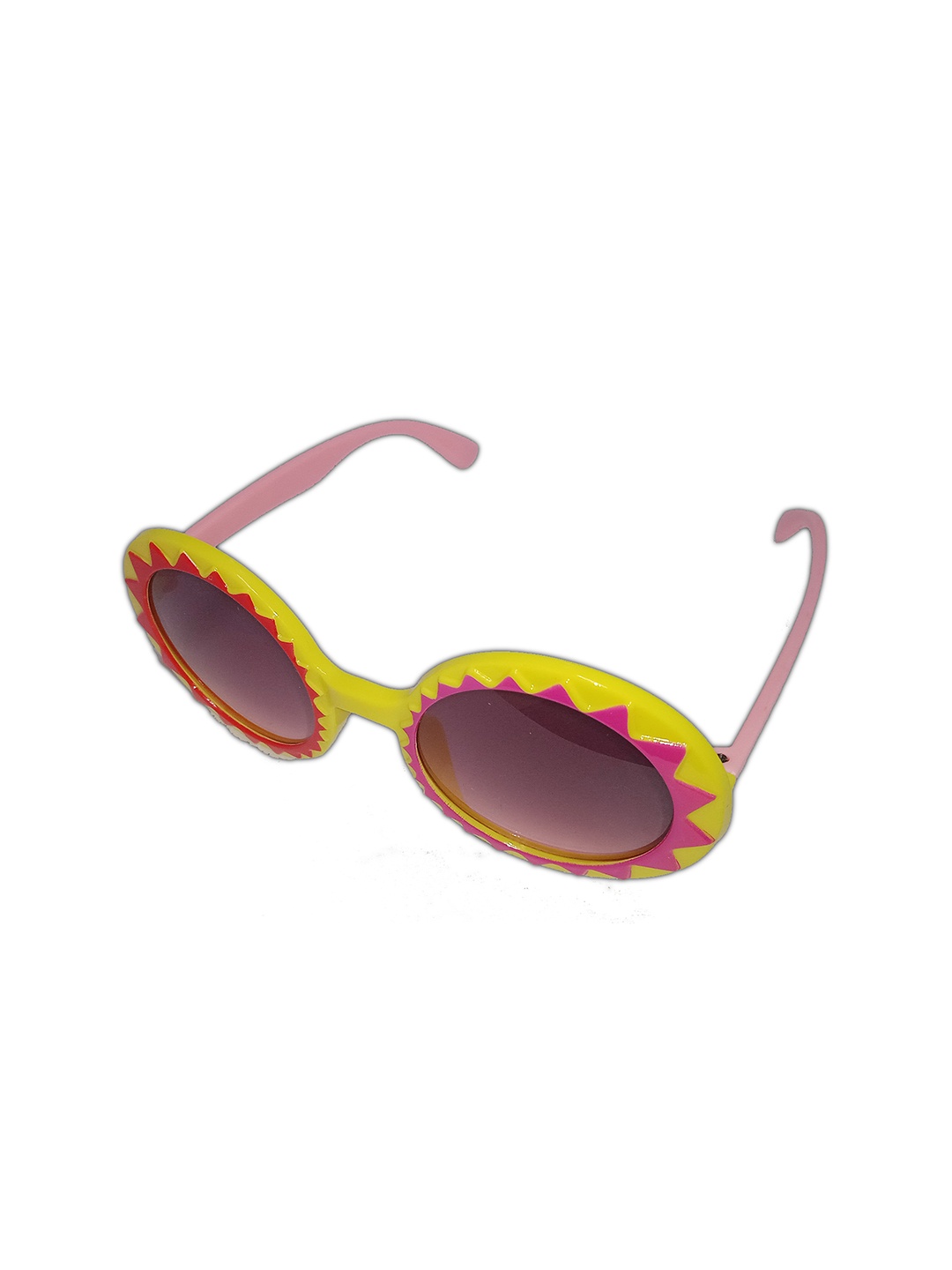 

Butterthief Unisex Kids Black Lens & Yellow Round Sunglasses with UV Protected Lens