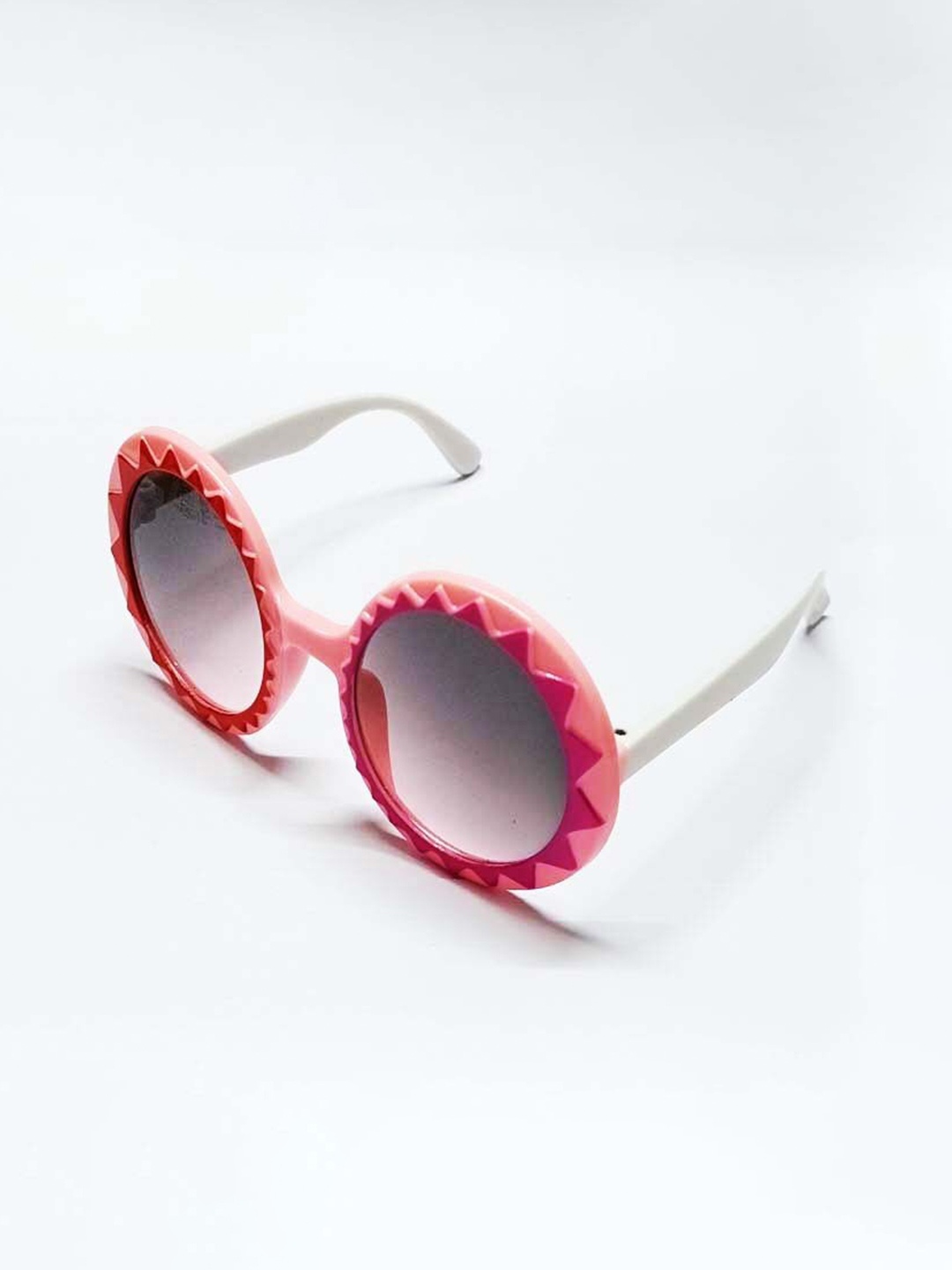 

Butterthief Unisex Kids Black Lens & Pink Round Sunglasses with UV Protected Lens