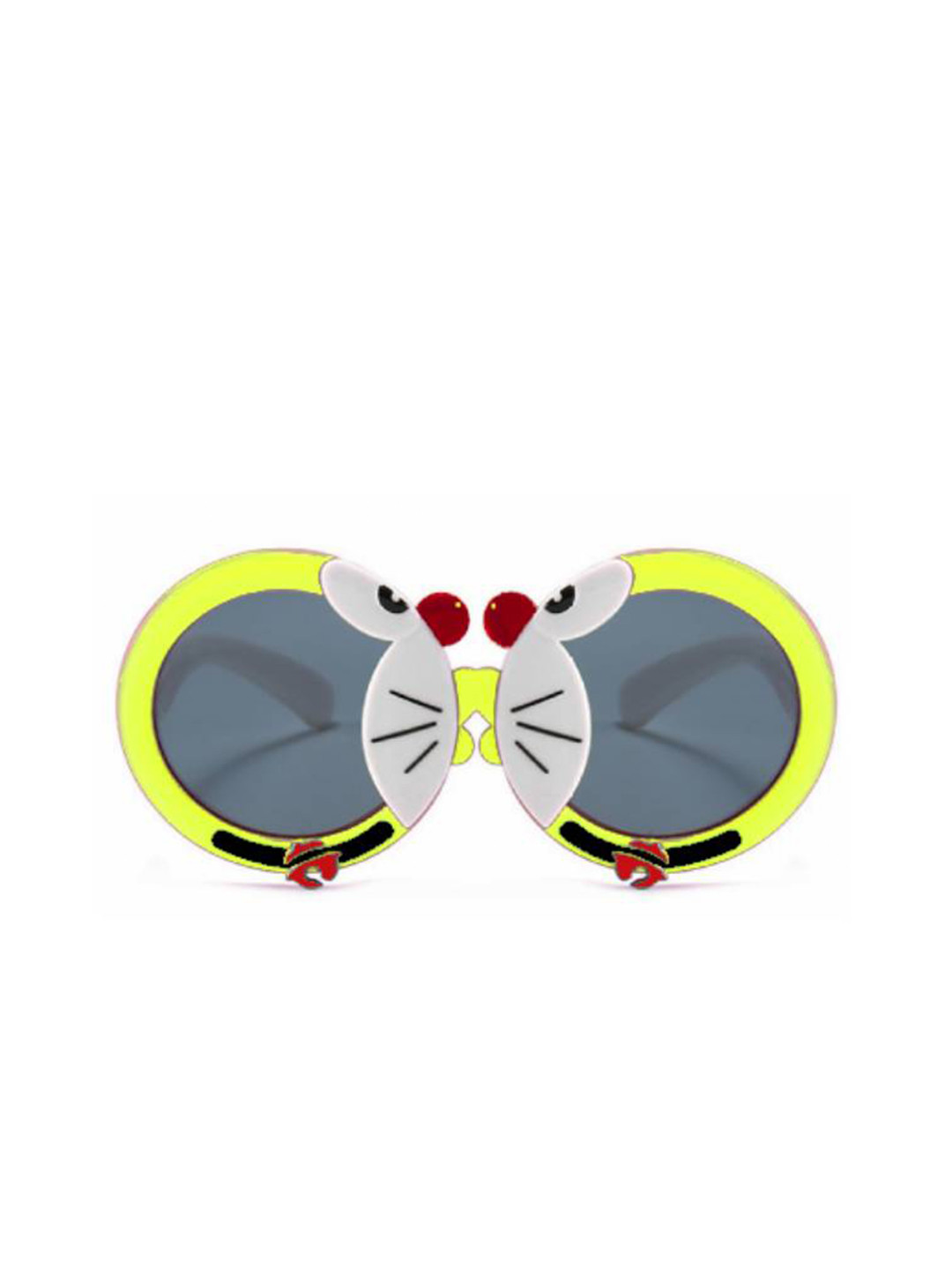 

Butterthief Unisex Kids Black Lens & Yellow Round Sunglasses with UV Protected Lens