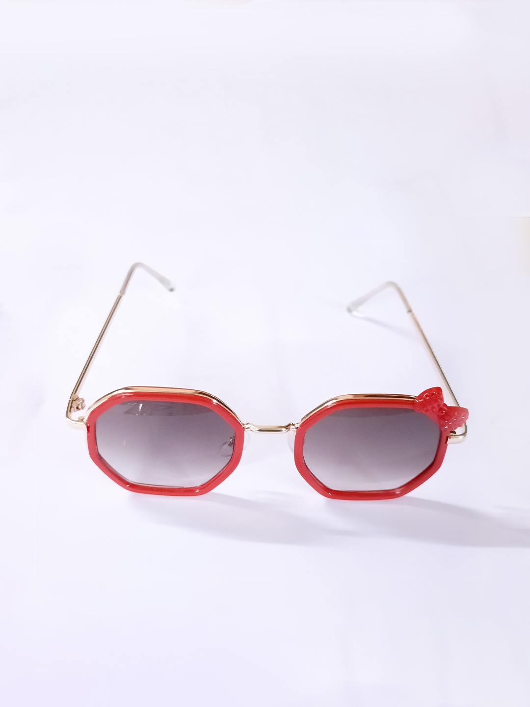 

Butterthief Unisex Kids Black Lens & Red Round Sunglasses with UV Protected Lens
