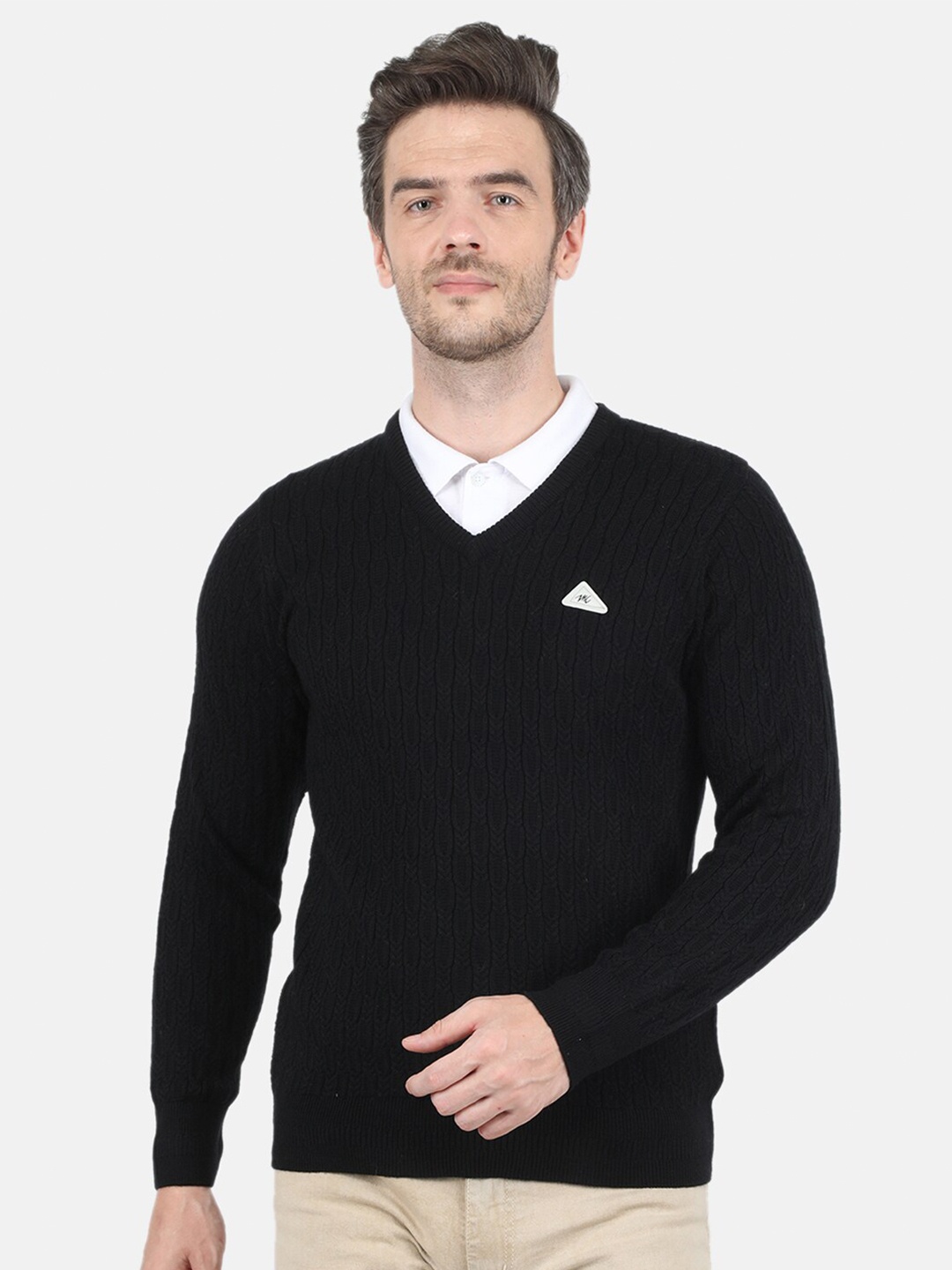

Monte Carlo Men Black Wool Pullover