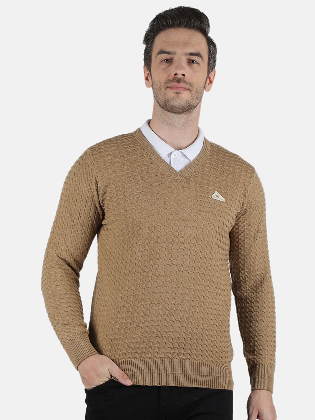 

Monte Carlo Men Beige Wool Pullover