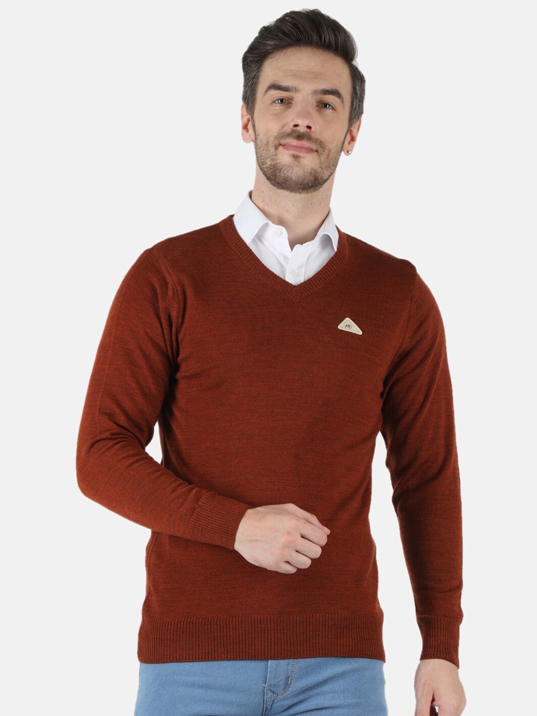 

Monte Carlo Men Brown Wool Pullover