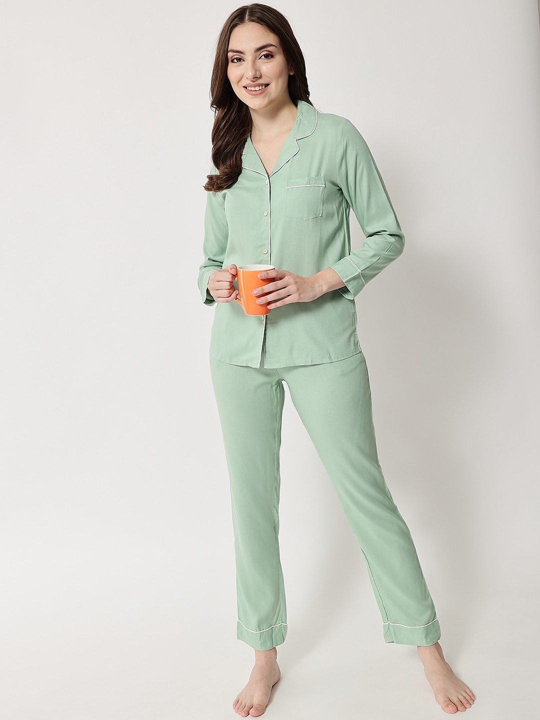 

Kashana Women Green Night suit