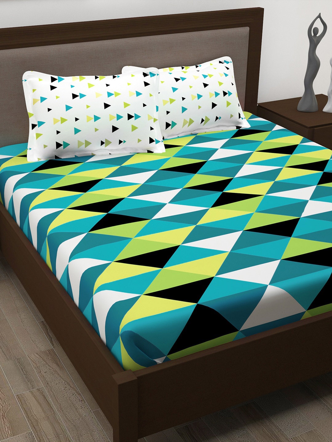 

Story@home Unisex Blue Bedsheets