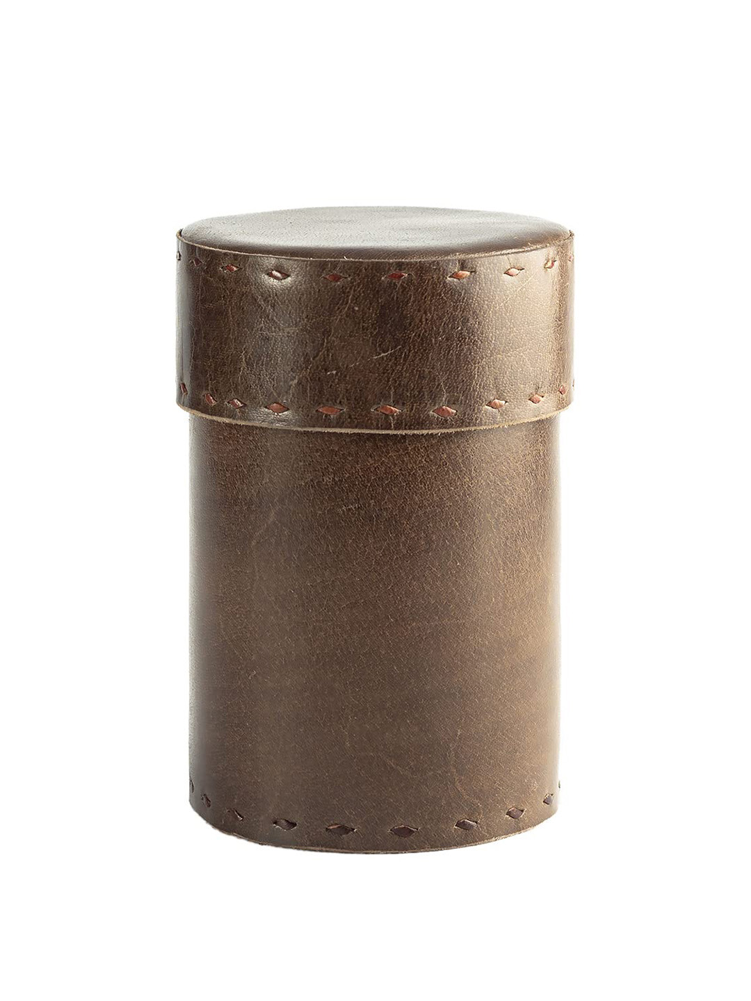 

Goatter Brown Genuine Leather Multipurpose Use Varied Storage Box