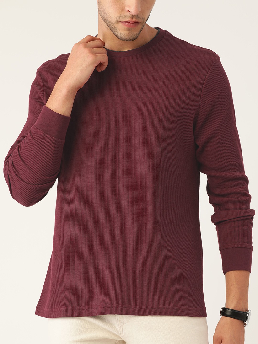 

Macy's Club Room Men Maroon T-shirt