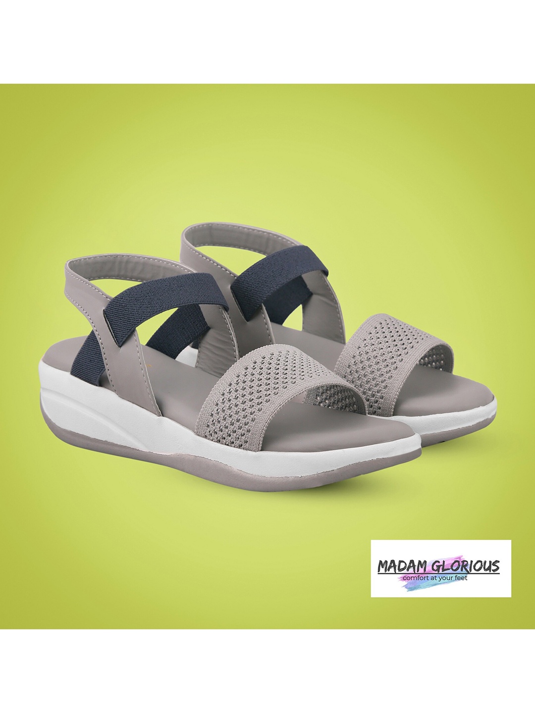 

madam glorious Women Grey Comfort Heels