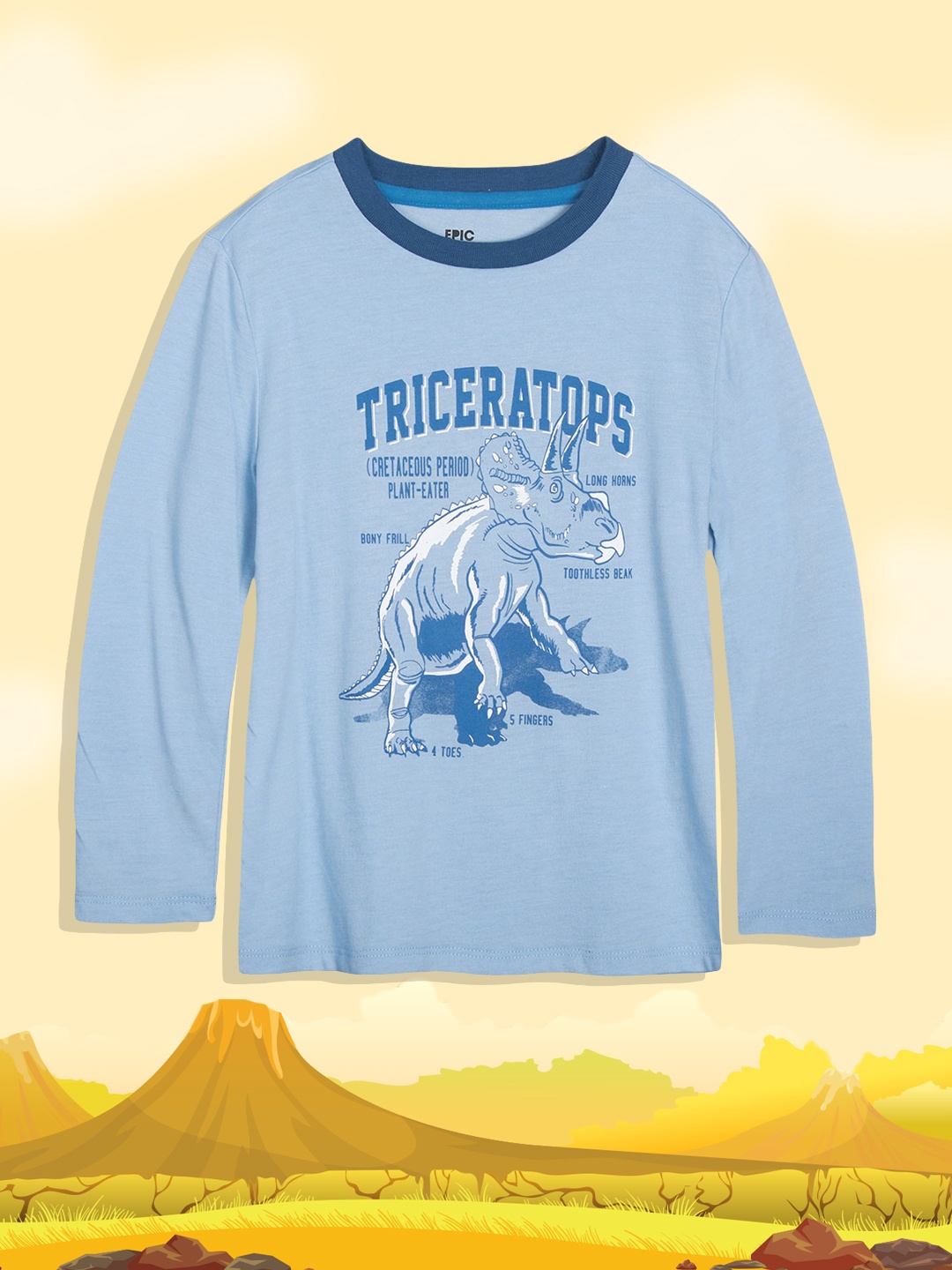 

Macy's Epic Threads Boys Blue & White Graphic Printed T-shirt