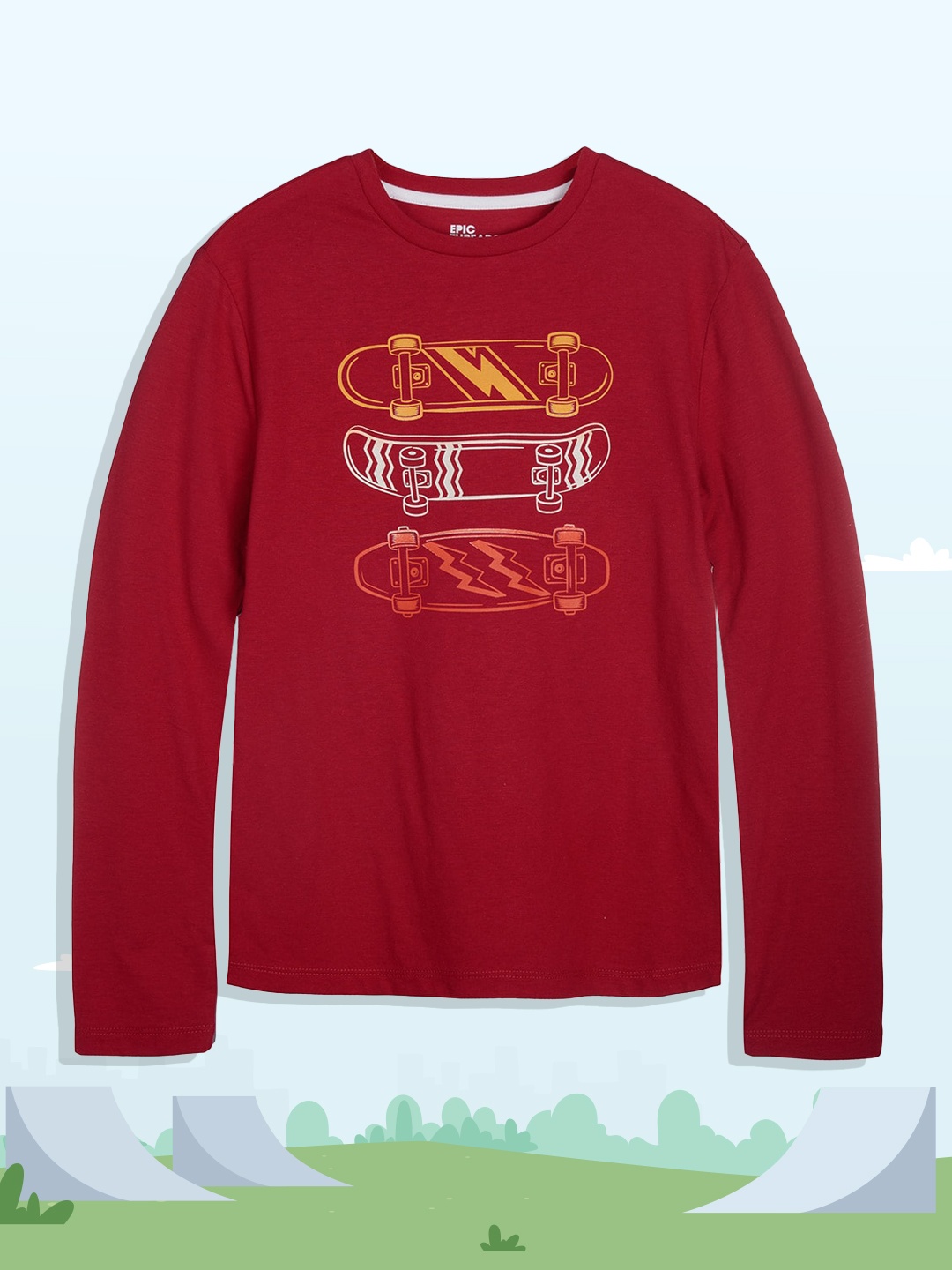 

Macy's Epic Threads Boys Red & Yellow Graphic Printed T-shirt