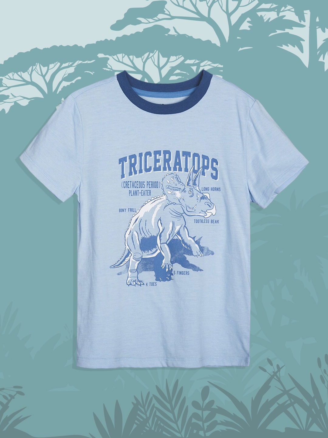 

Macy's Epic Threads Boys Blue & White Graphic Printed T-shirt