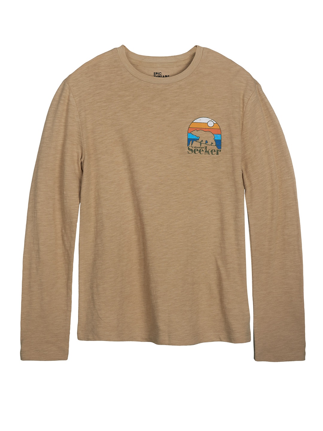 

Macy's Epic Threads Boys Beige Solid T-shirt