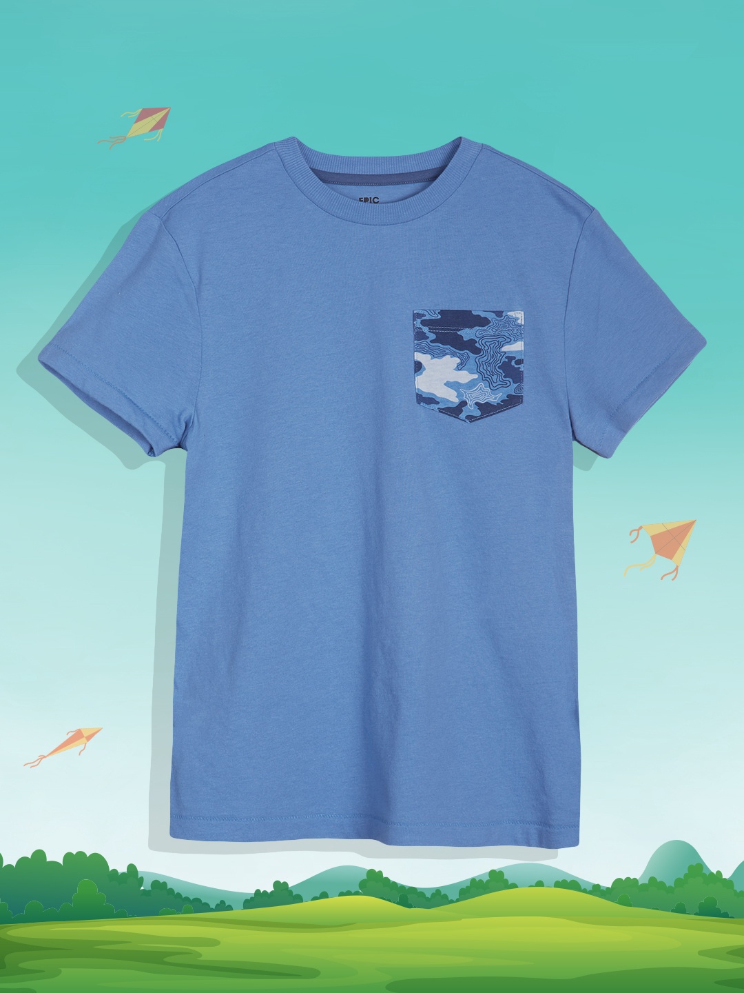 

Macy's Epic Threads Boys Blue Solid T-shirt