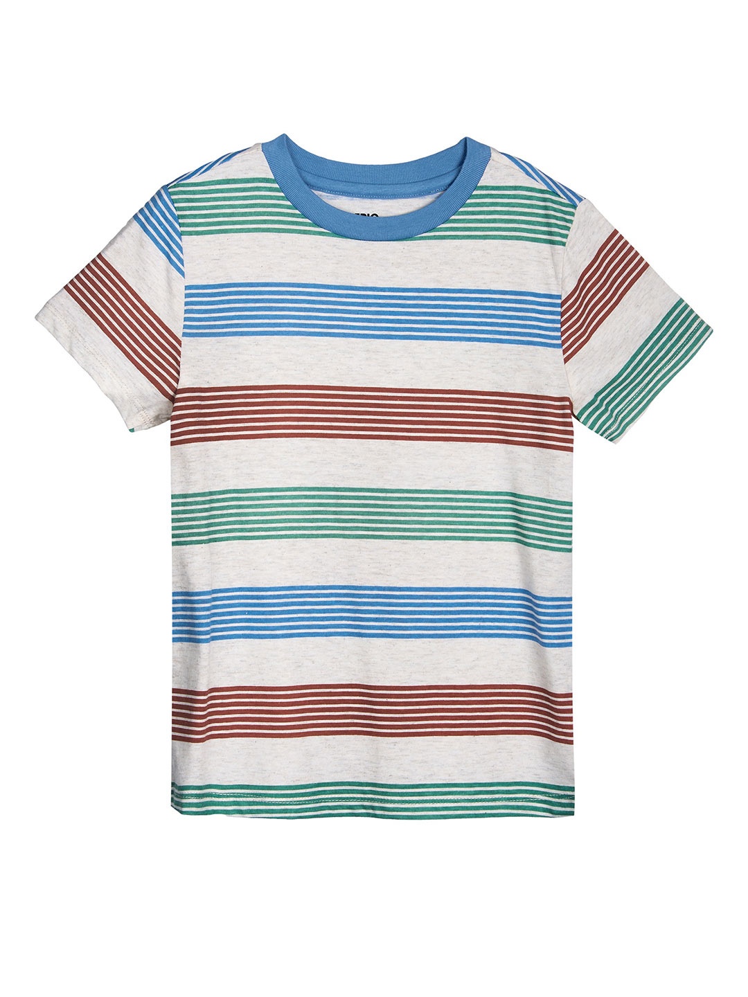 

Macy's Epic Threads Boys Beige & Blue Striped T-shirt