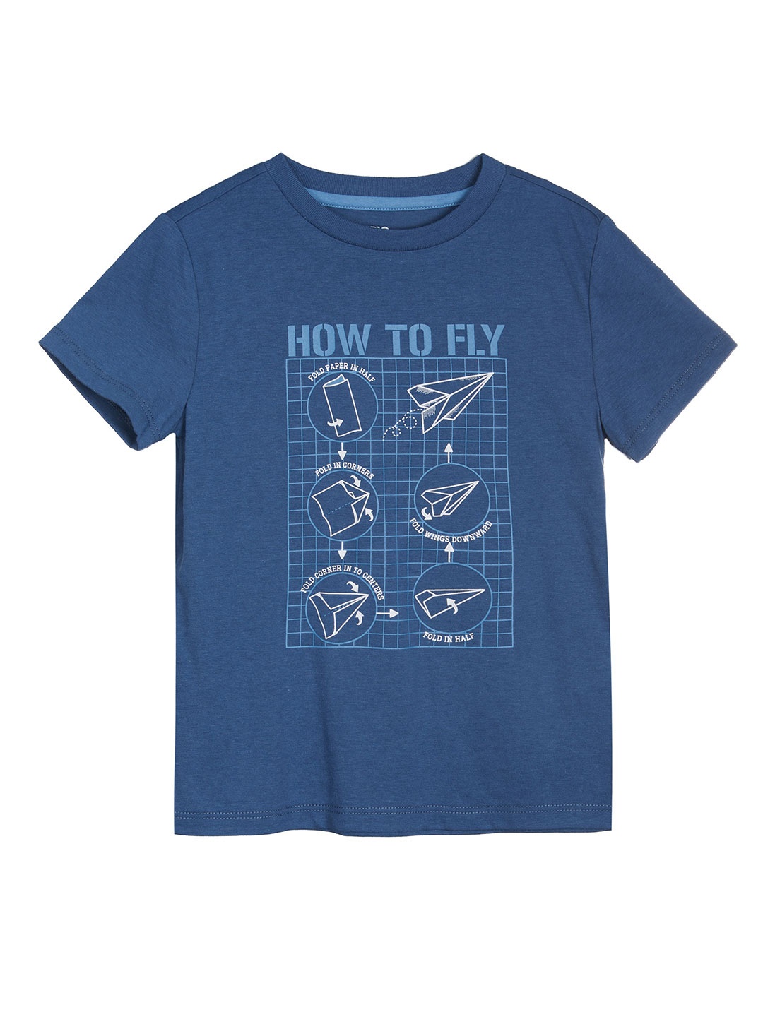 

Macy's Epic Threads Boys Blue & White Graphic Printed T-shirt