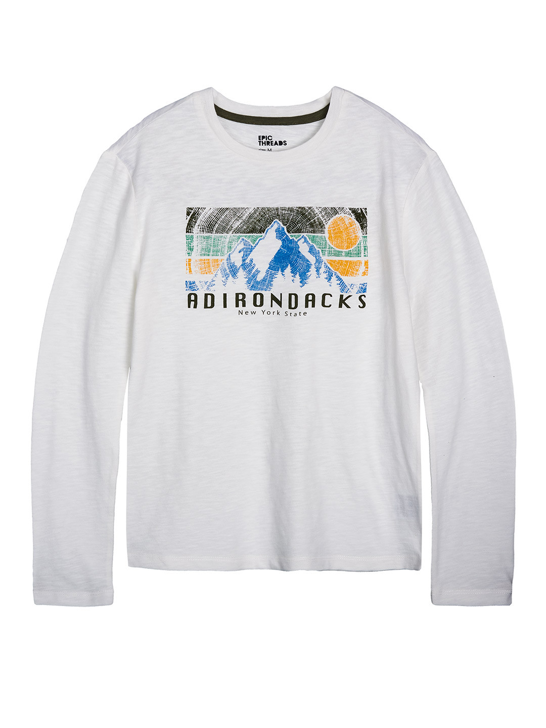 

Macy's Epic Threads Boys White & Blue Graphic Printed T-shirt