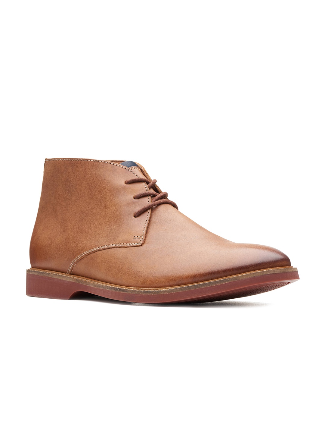 

Clarks Men Tan Solid Lace-Up Regular Boots