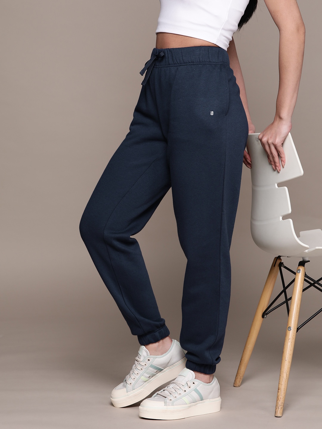 

Macy's Ideology Women Fleece Solid Joggers, Navy blue