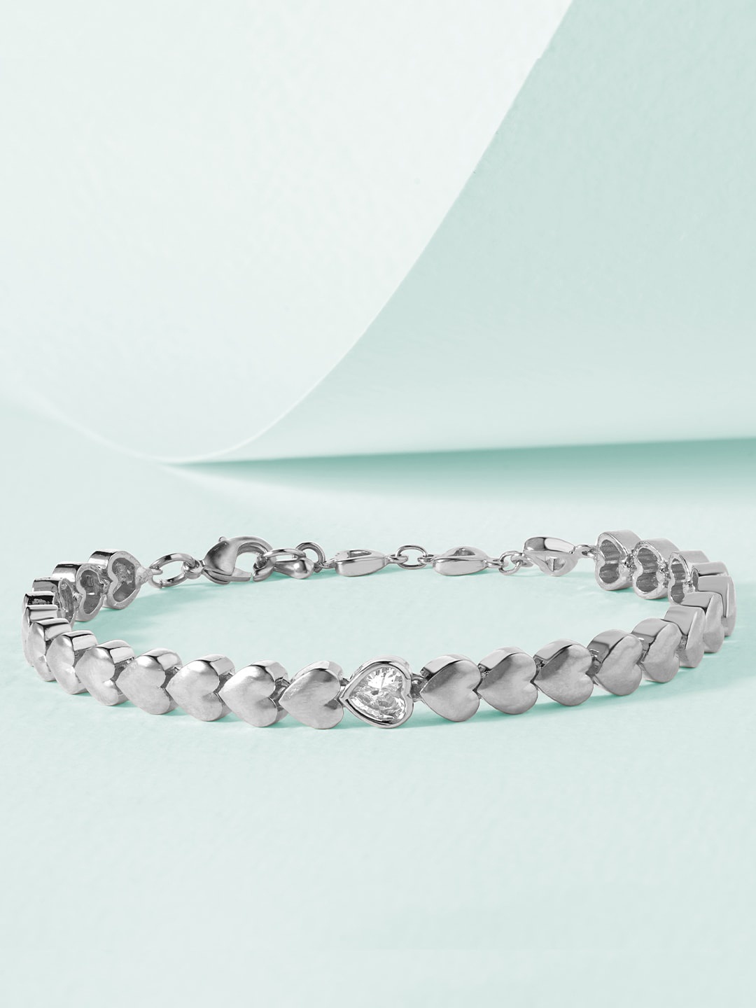 

MINUTIAE Women Silver Embellished Bracelet