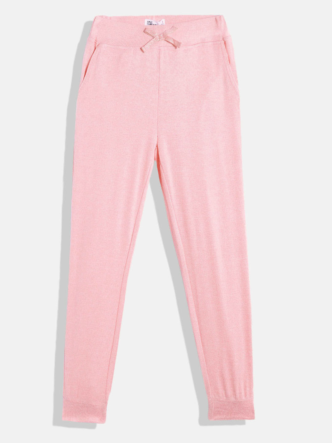 

Macy's Epic Threads Girls Pink Melange Effect Joggers