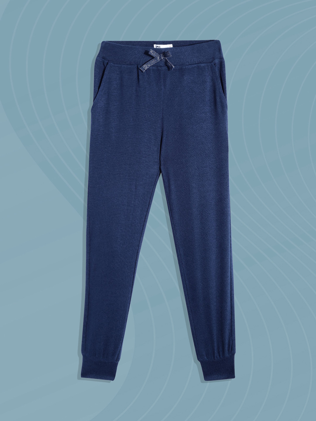 

Macy's Epic Threads Girls Navy Blue Solid Joggers