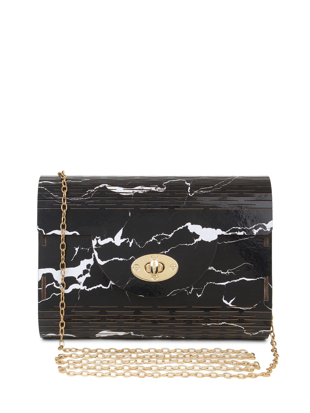 

Spice Art Black & White Printed Purse Clutch