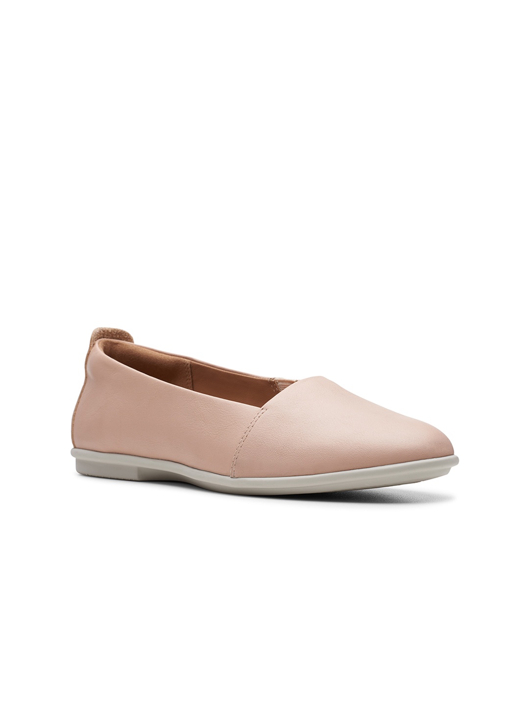 

Clarks Women Pink Leather Slip-On Sneakers