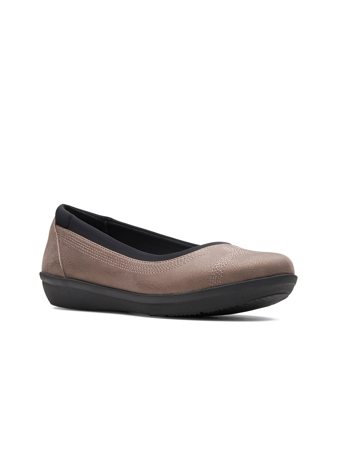 

Clarks Women Gunmetal-Toned Slip-On Sneakers, Metallic